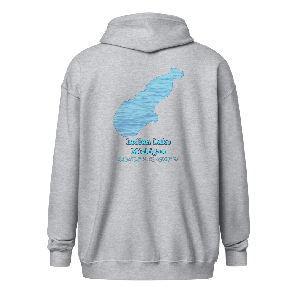 Indian Lake Unisex Zip Hoodie