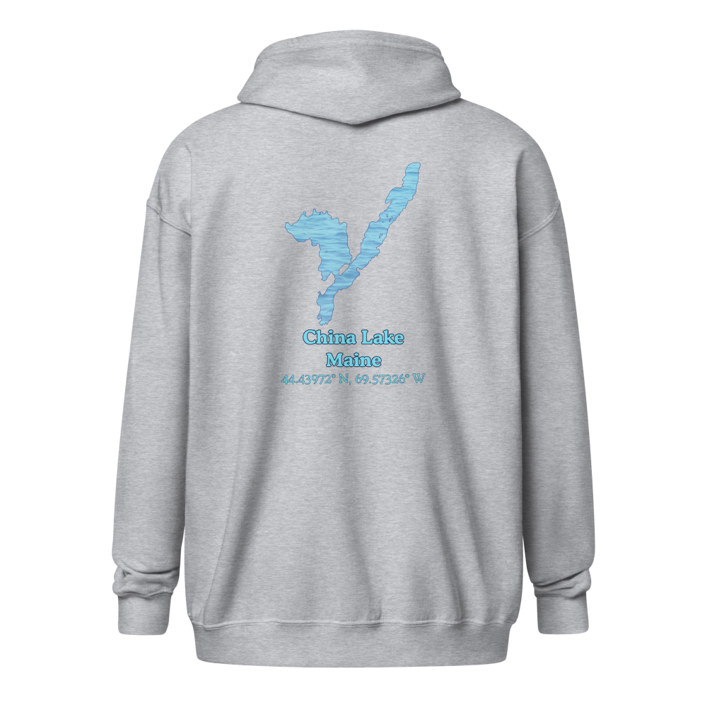 China Lake Unisex Zip Hoodie
