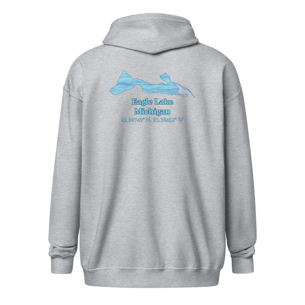 Eagle Lake Unisex Zip Hoodie