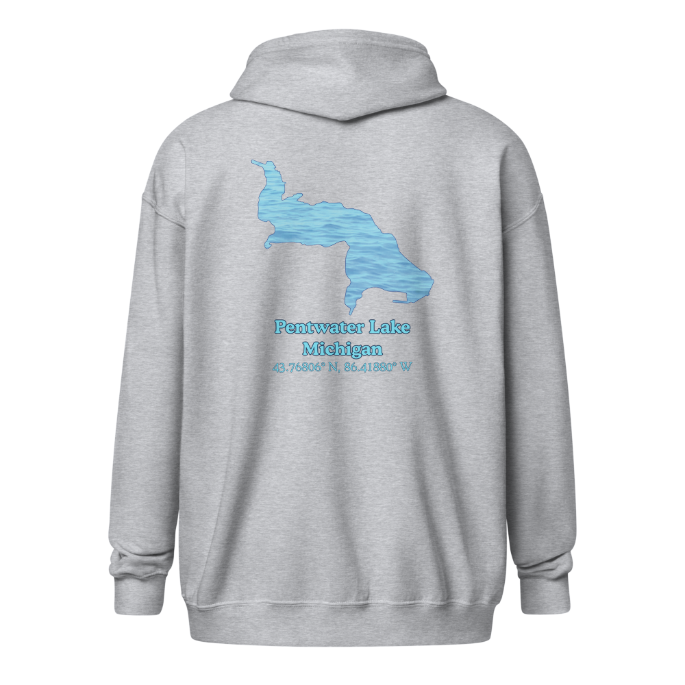 Pentwater Lake Unisex Zip Hoodie