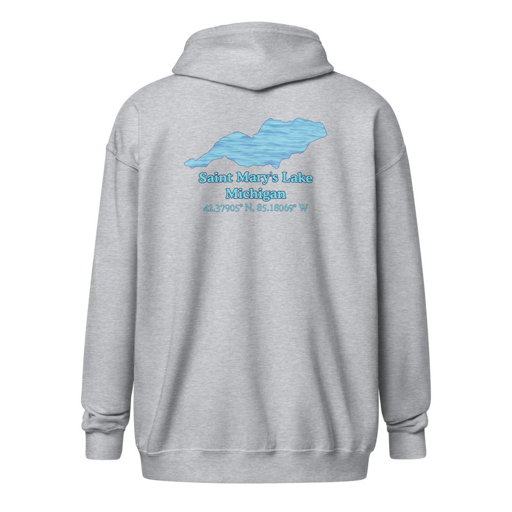Saint Mary's Lake Unisex Zip Hoodie