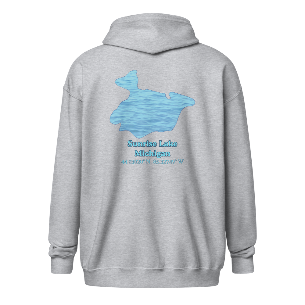 Sunrise Lake Unisex Zip Hoodie