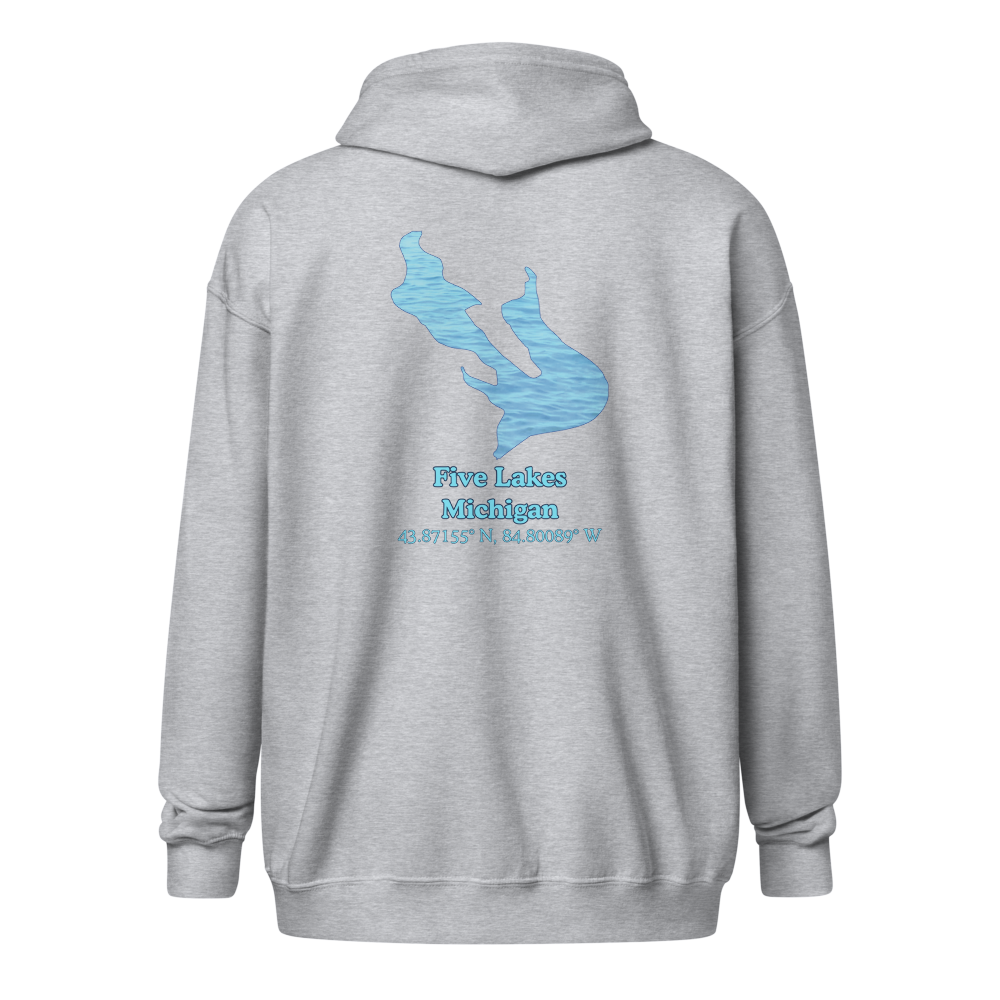 Five Lakes Unisex Zip Hoodie