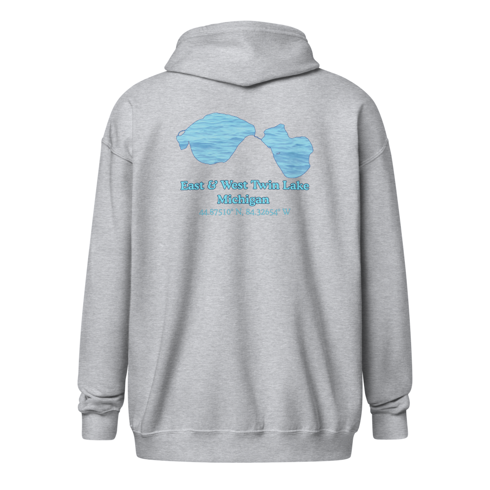 East & West Twin Lake Unisex Zip Hoodie