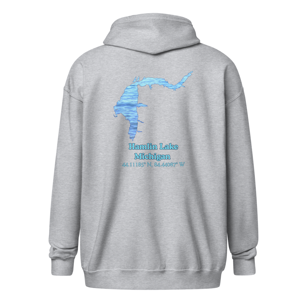 Hamlin Lake Unisex Zip Hoodie
