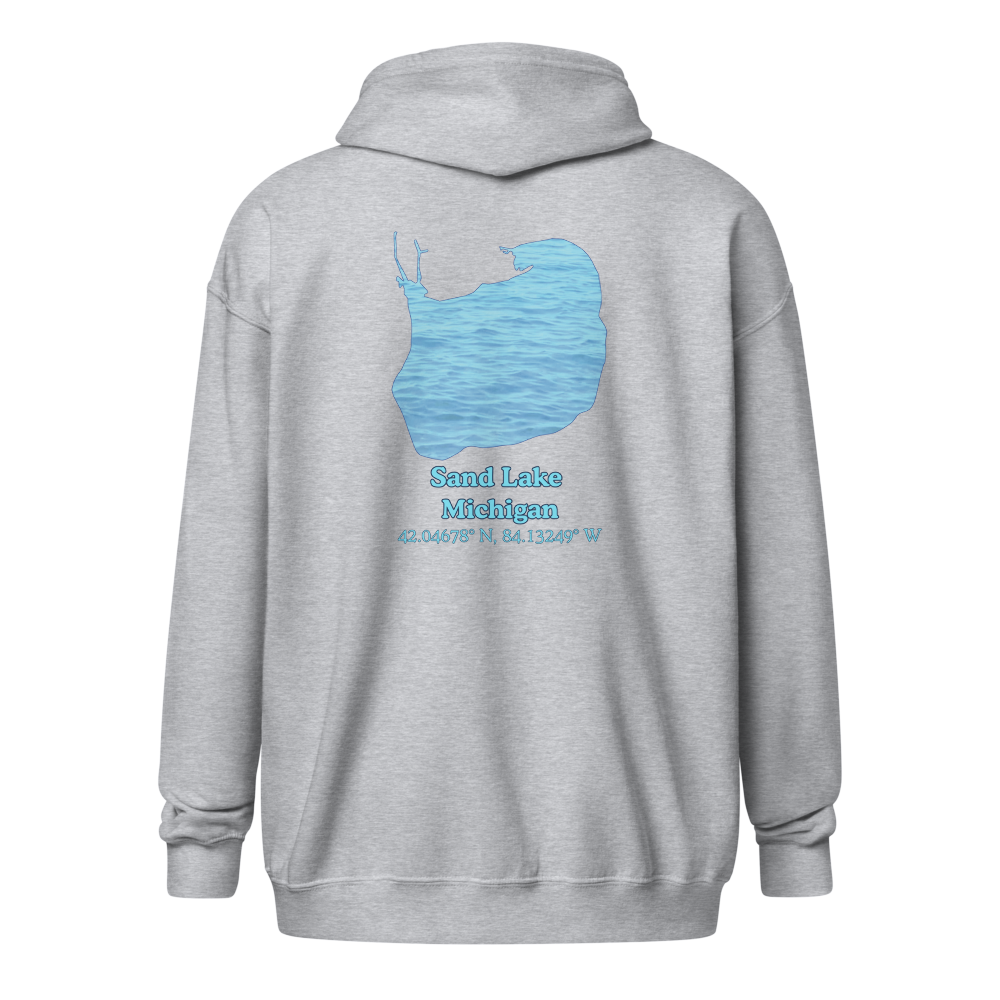 Sand Lake  Unisex Zip Hoodie