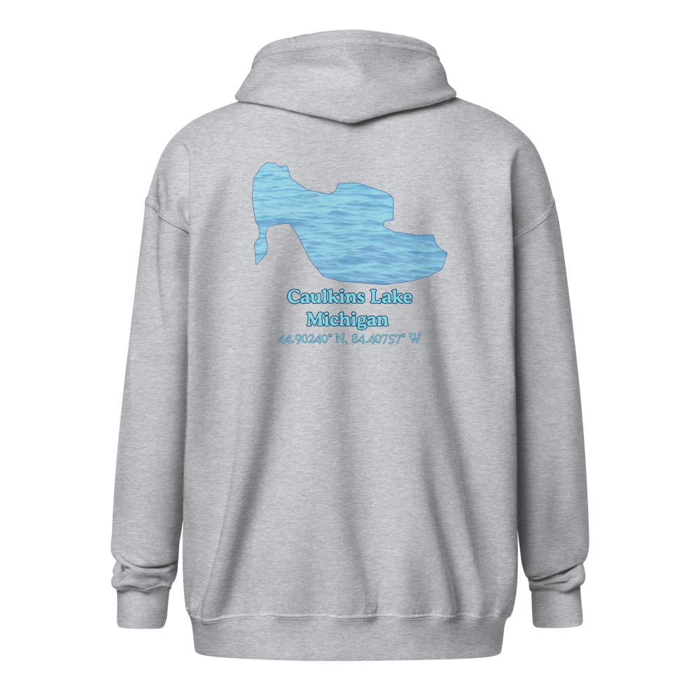 Caulkins Lake Unisex Zip Hoodie