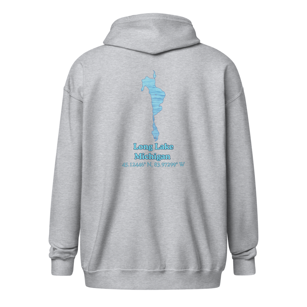 Long Lake Unisex Zip Hoodie