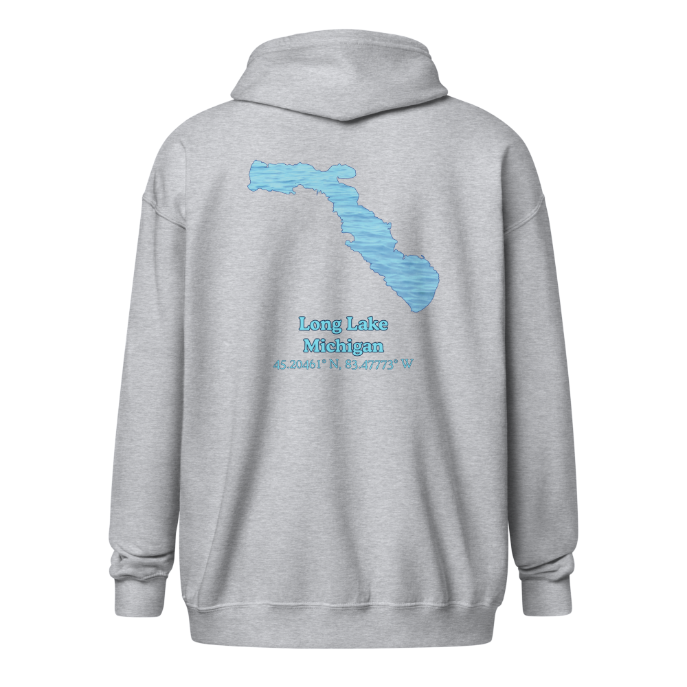 Long Lake Unisex Zip Hoodie