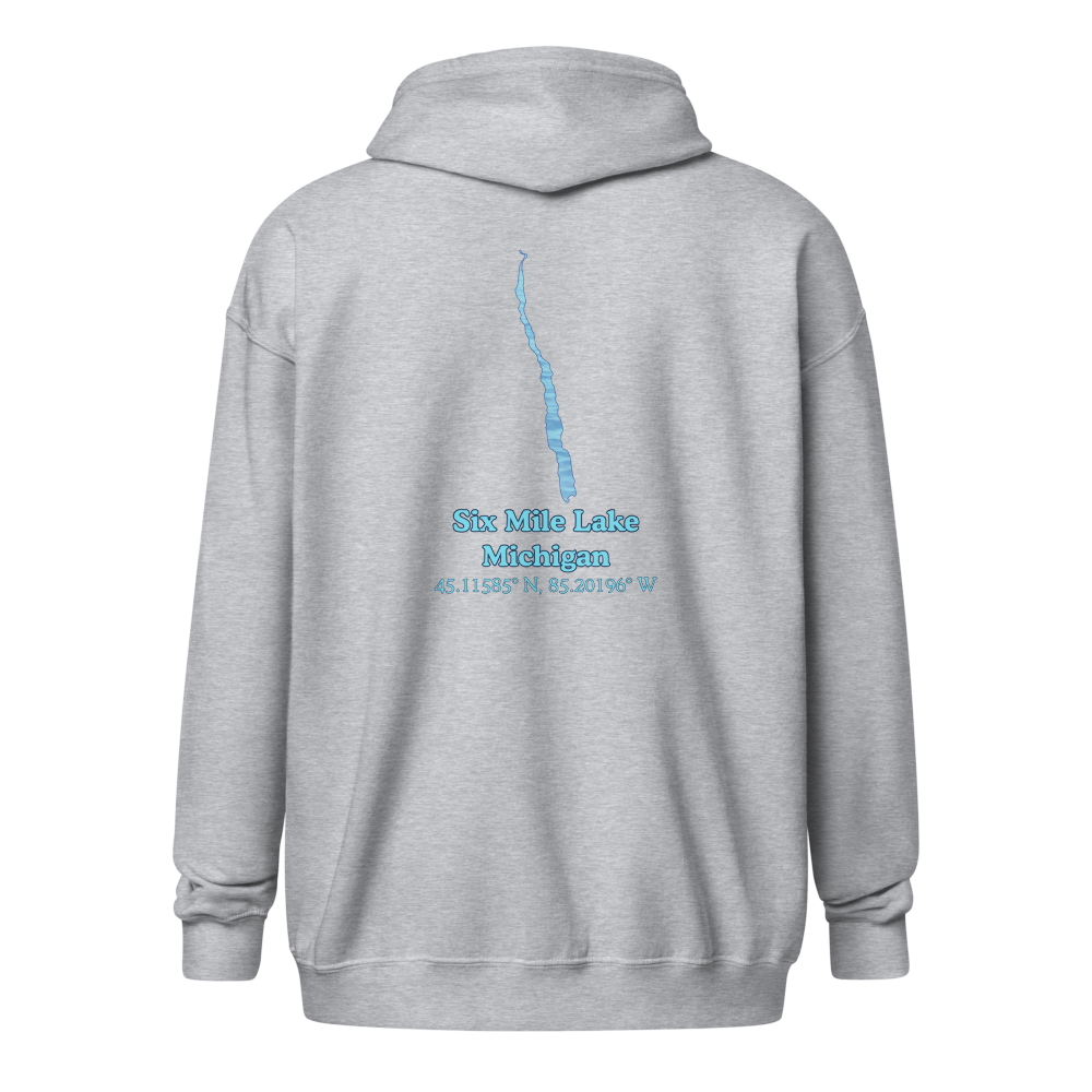 Six Mile Lake Unisex Zip Hoodie