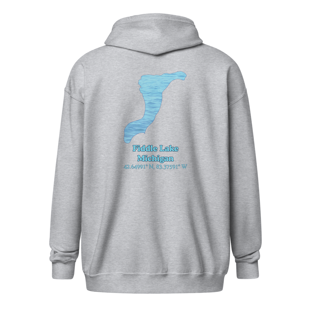 Fiddle Lake Unisex Zip Hoodie