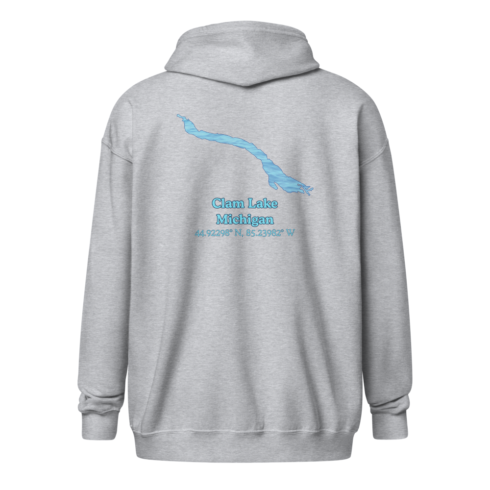 Clam Lake Unisex Zip Hoodie