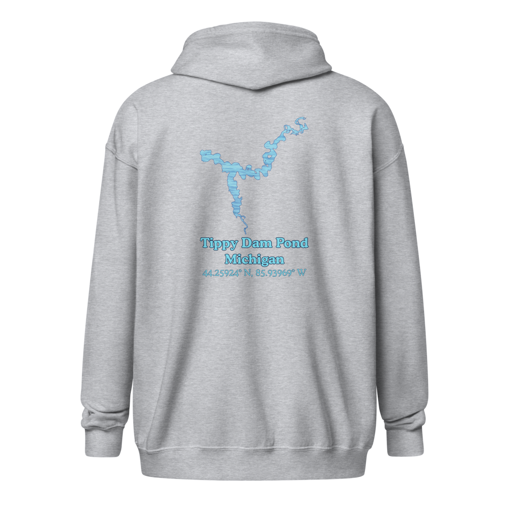 Tippy Dam Pond Unisex Zip Hoodie