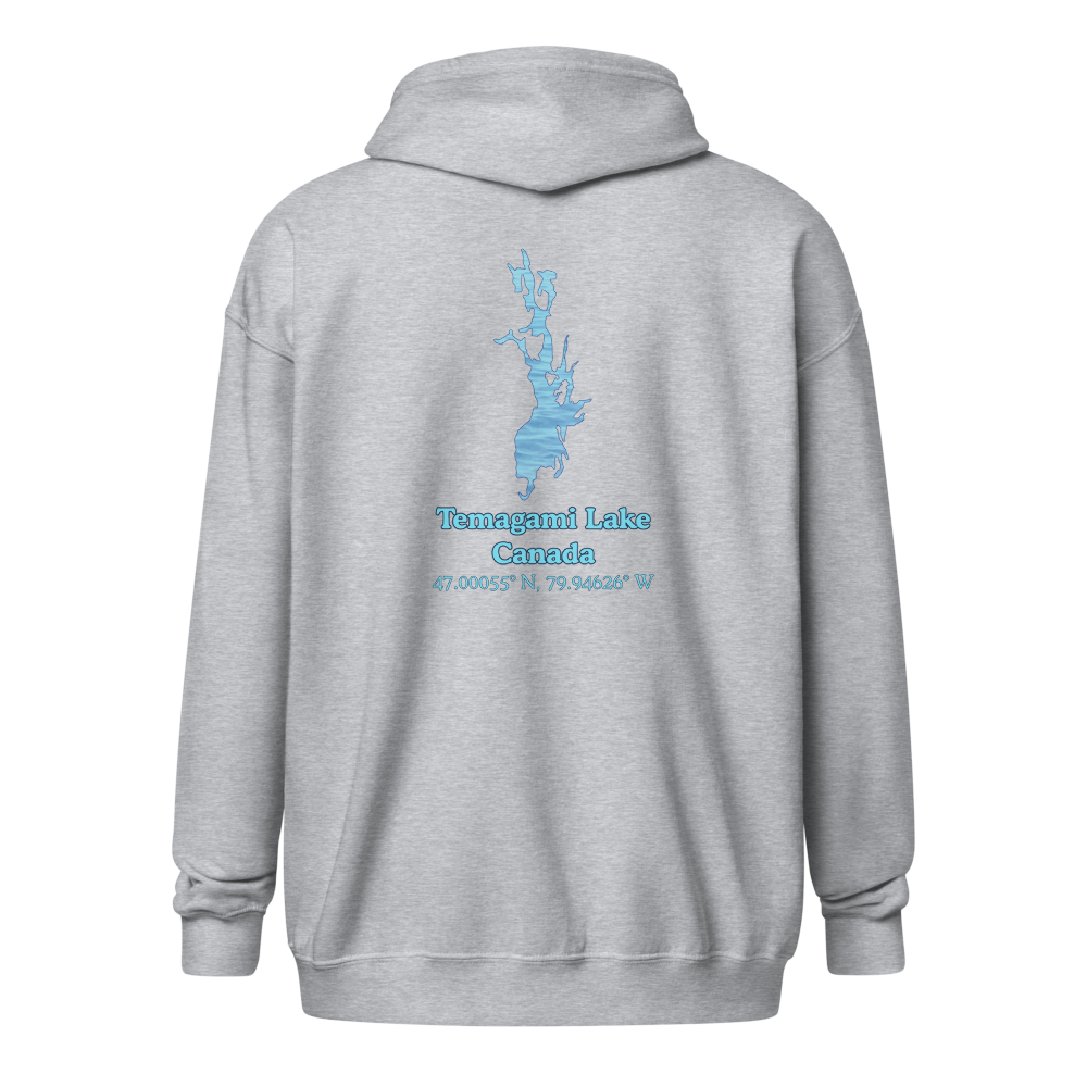 Temagami Lake Unisex Zip Hoodie