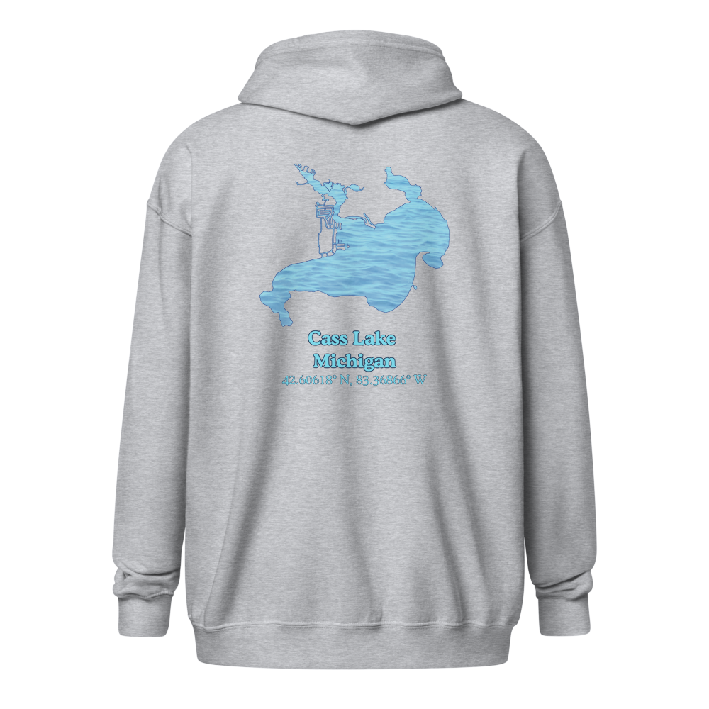 Cass Lake  Unisex Zip Hoodie