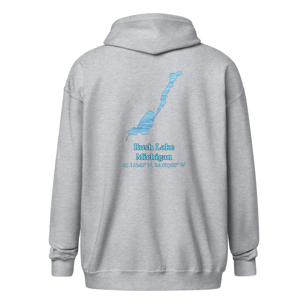 Rush Lake Unisex Zip Hoodie