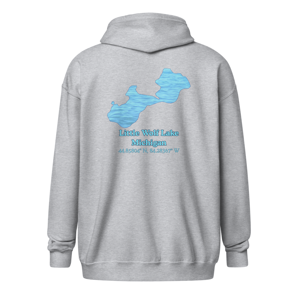 Little Wolf Lake Unisex Zip Hoodie