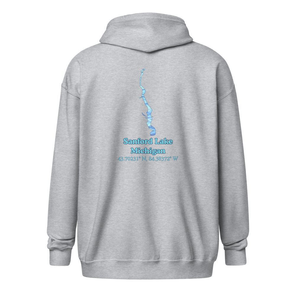 Sanford Lake Unisex Zip Hoodie