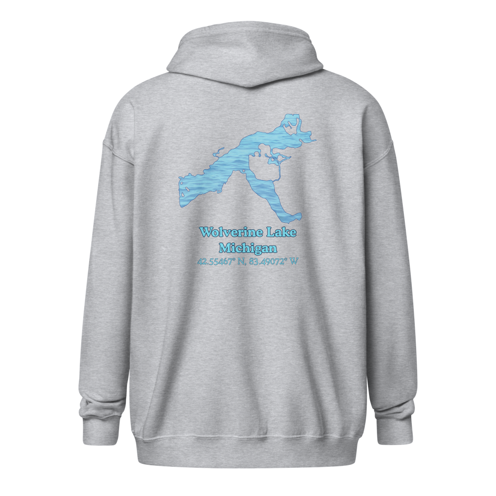 Wolverine Lake Unisex Zip Hoodie