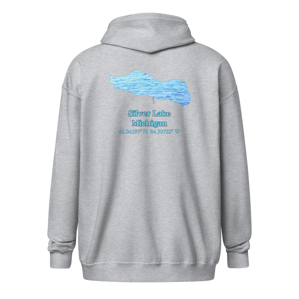 Silver Lake Unisex Zip Hoodie