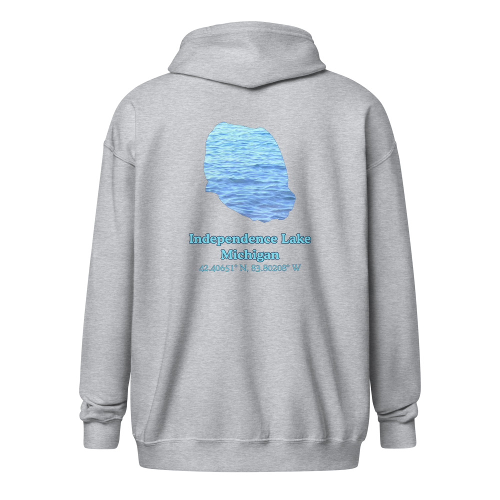 Independence Lake Unisex Zip Hoodie