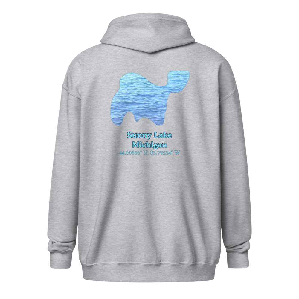 Sunny Lake Unisex Zip Hoodie
