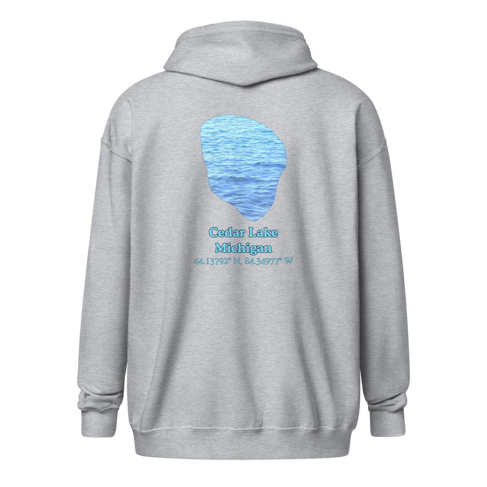 Cedar Lake Unisex Zip Hoodie