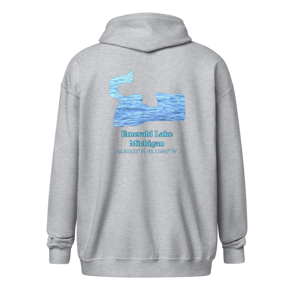 Emerald Lake Unisex Zip Hoodie