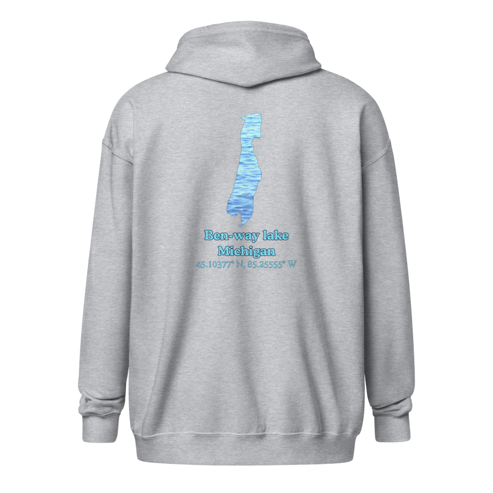 Ben-way lake Unisex Zip Hoodie