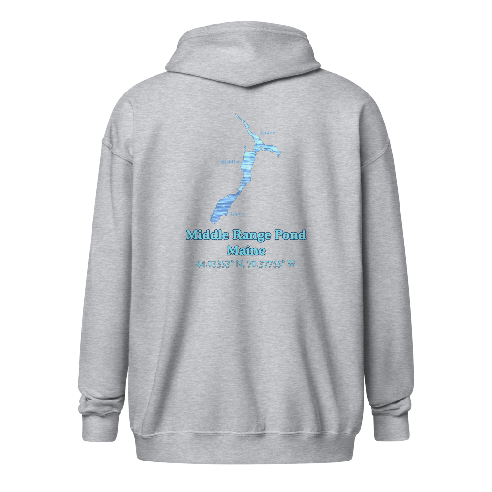 Middle Range Pond Unisex Zip Hoodie