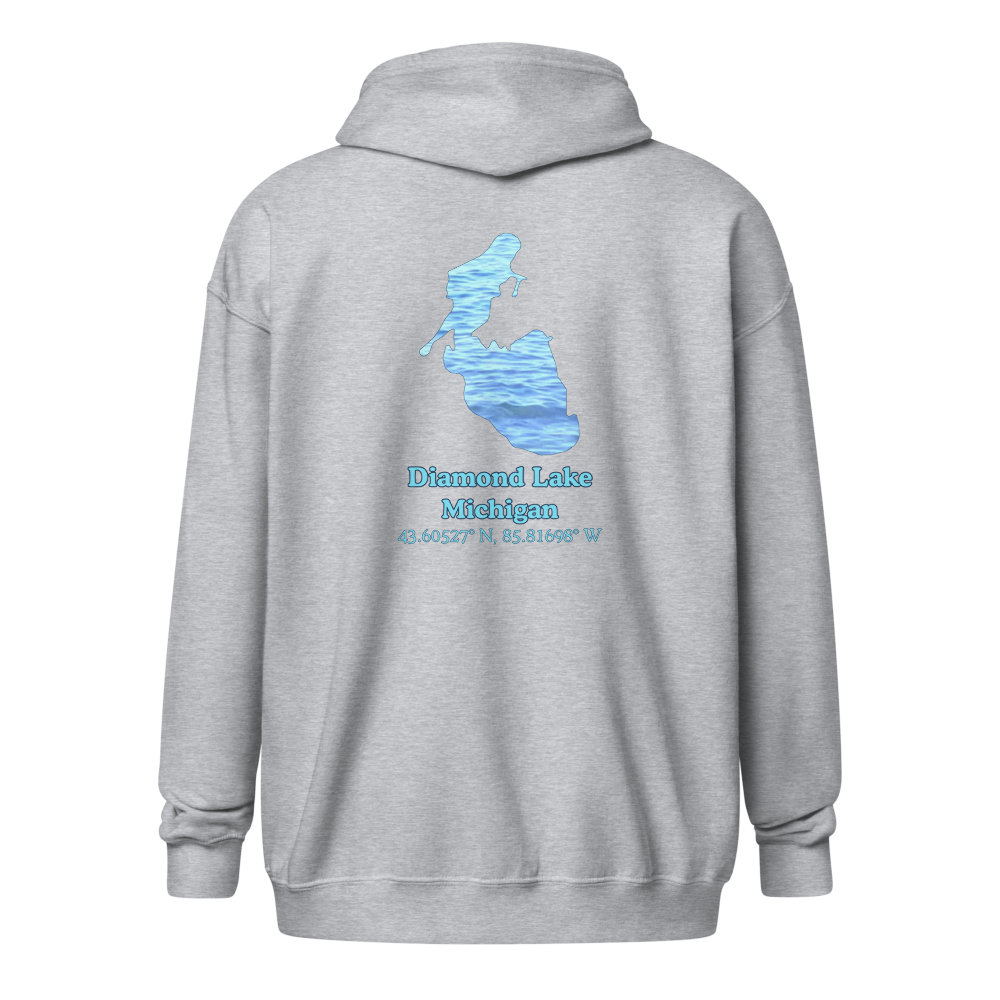 Diamond Lake Unisex Zip Hoodie