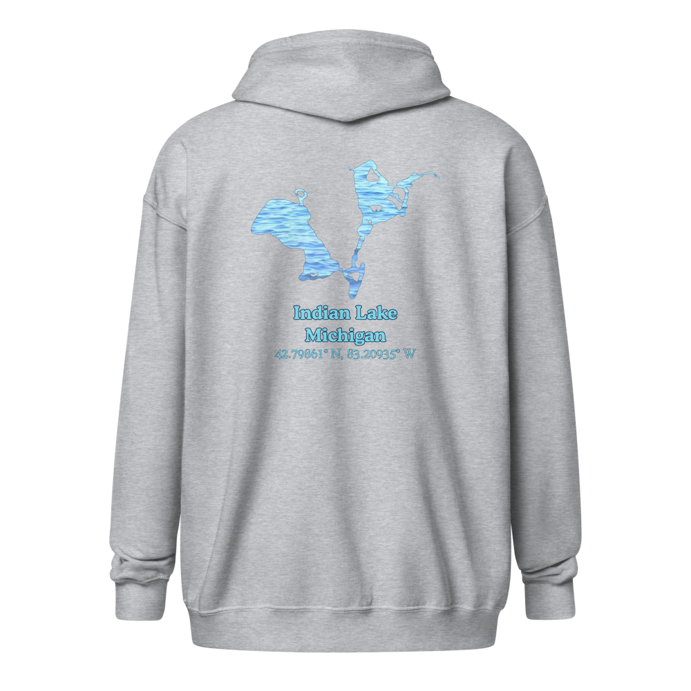 Indian Lake Unisex Zip Hoodie