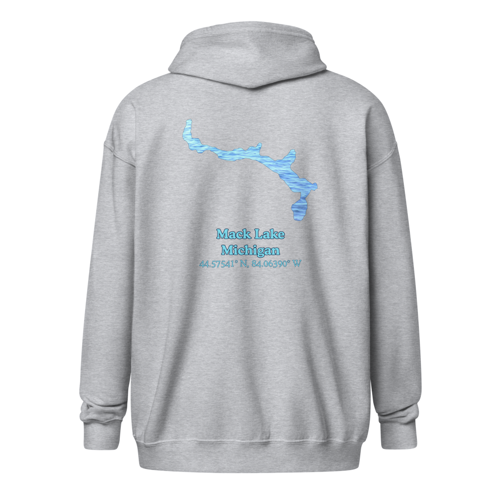 Mack Lake Unisex Zip Hoodie