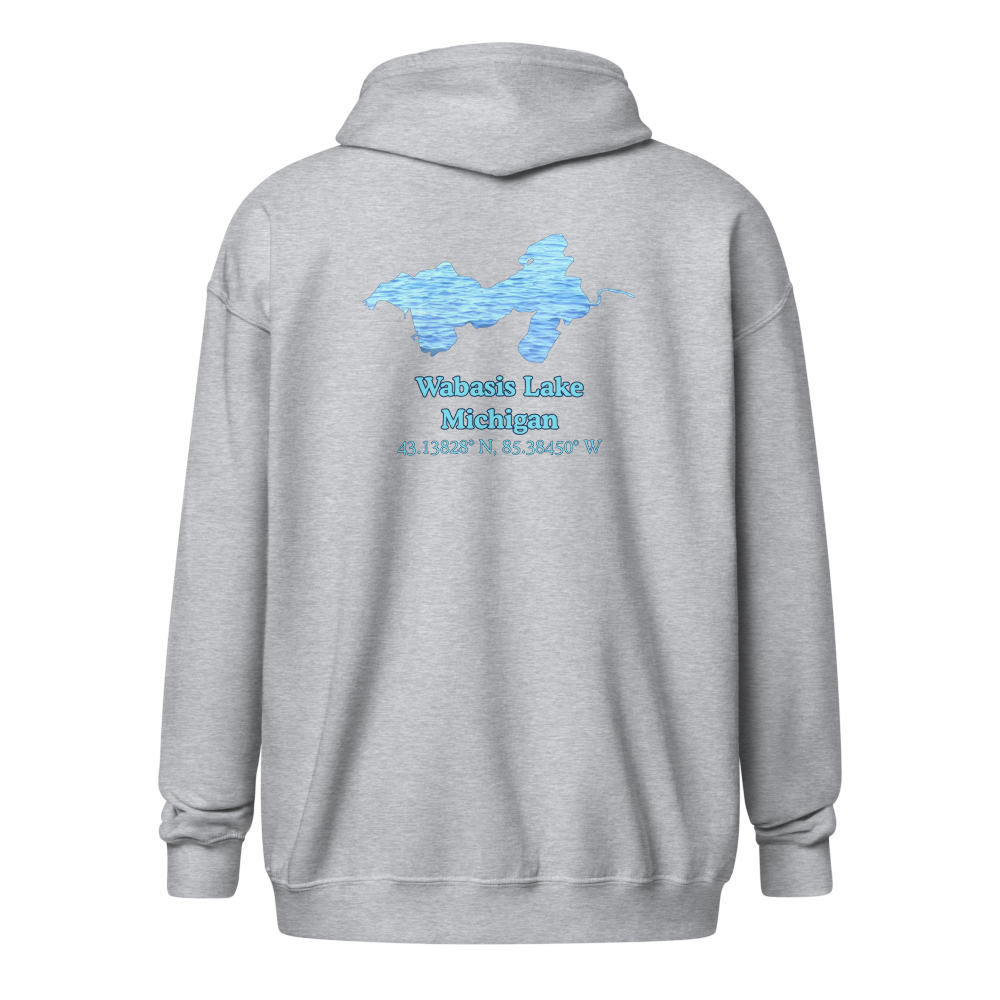 Wabasis Lake Unisex Zip Hoodie