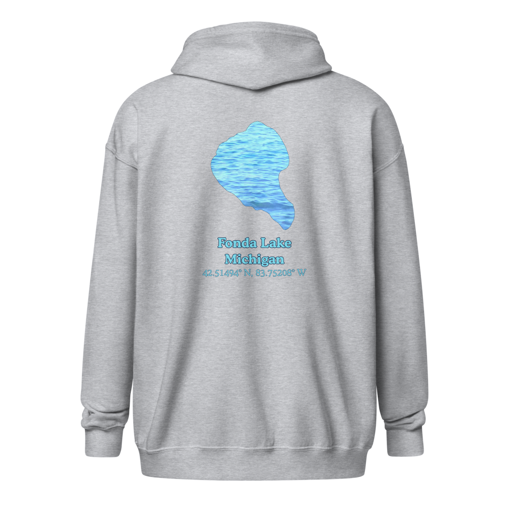 Fonda Lake Unisex Zip Hoodie