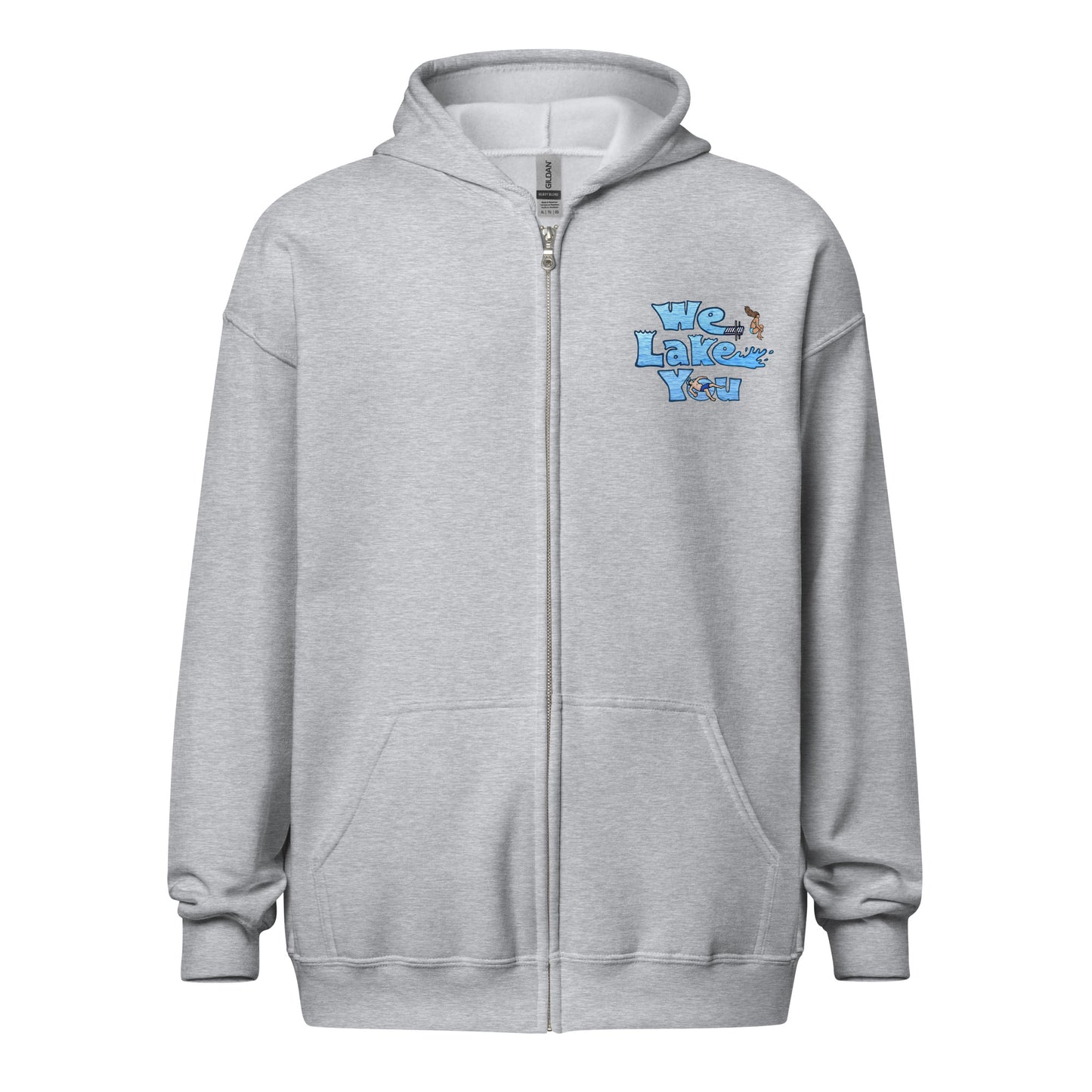 {Lake} Unisex Zip Hoodie