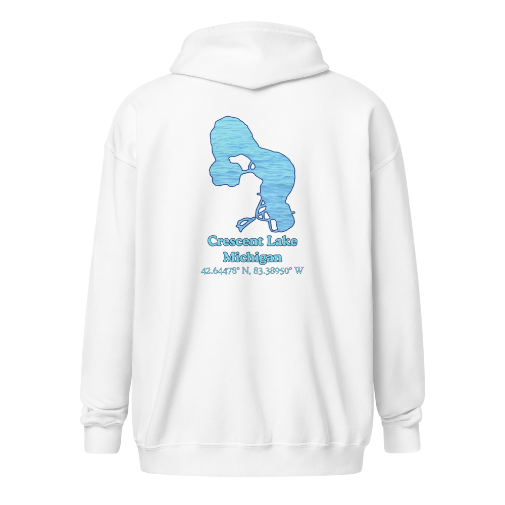 Crescent Lake Unisex Zip Hoodie