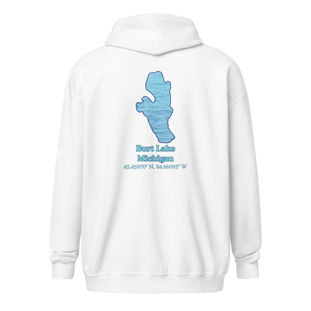 Burt Lake Unisex Zip Hoodie