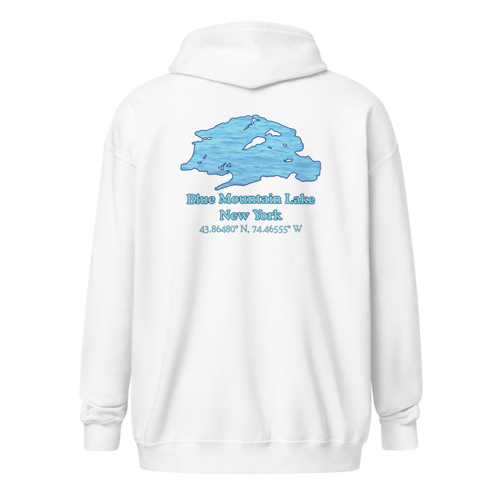 Blue Mountain Lake Unisex Zip Hoodie