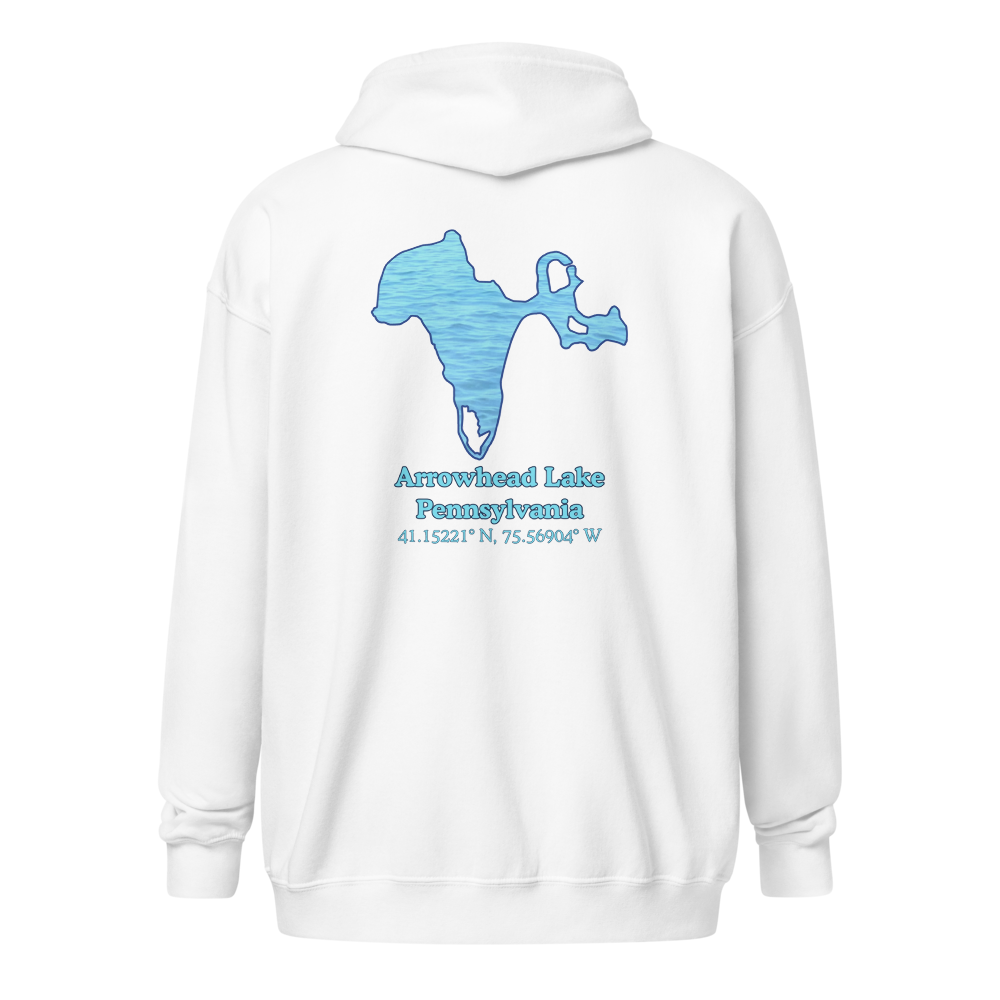 Arrowhead Lake Unisex Zip Hoodie