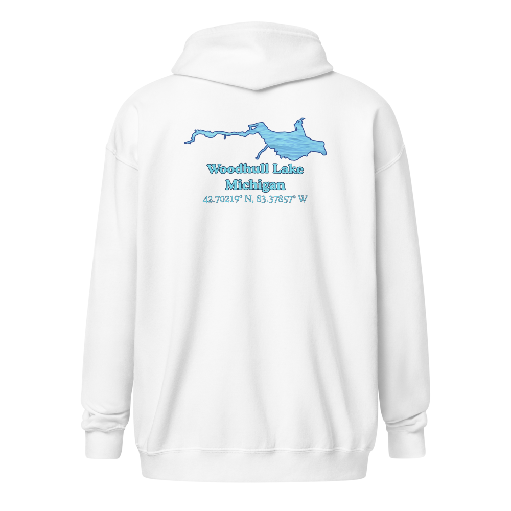 Woodhull Lake Unisex Zip Hoodie
