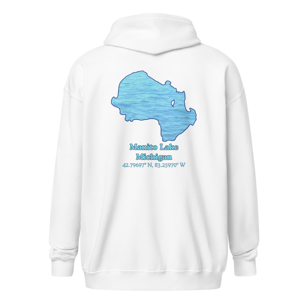Manito Lake Unisex Zip Hoodie