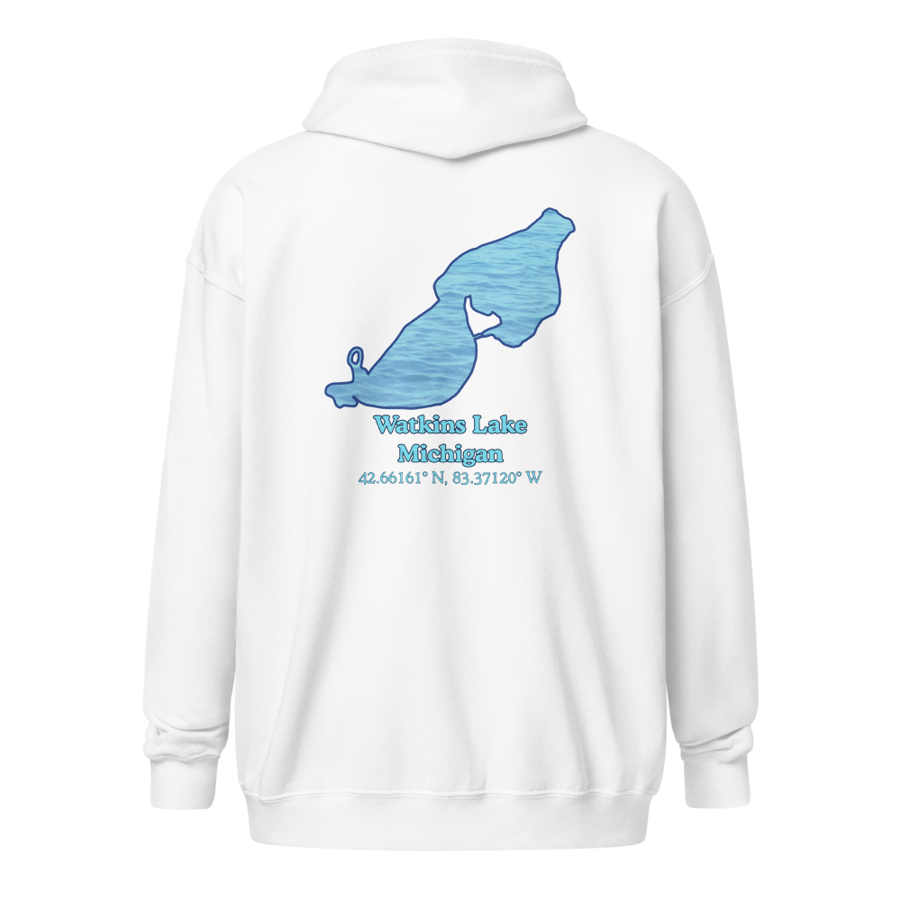 Watkins Lake Unisex Zip Hoodie