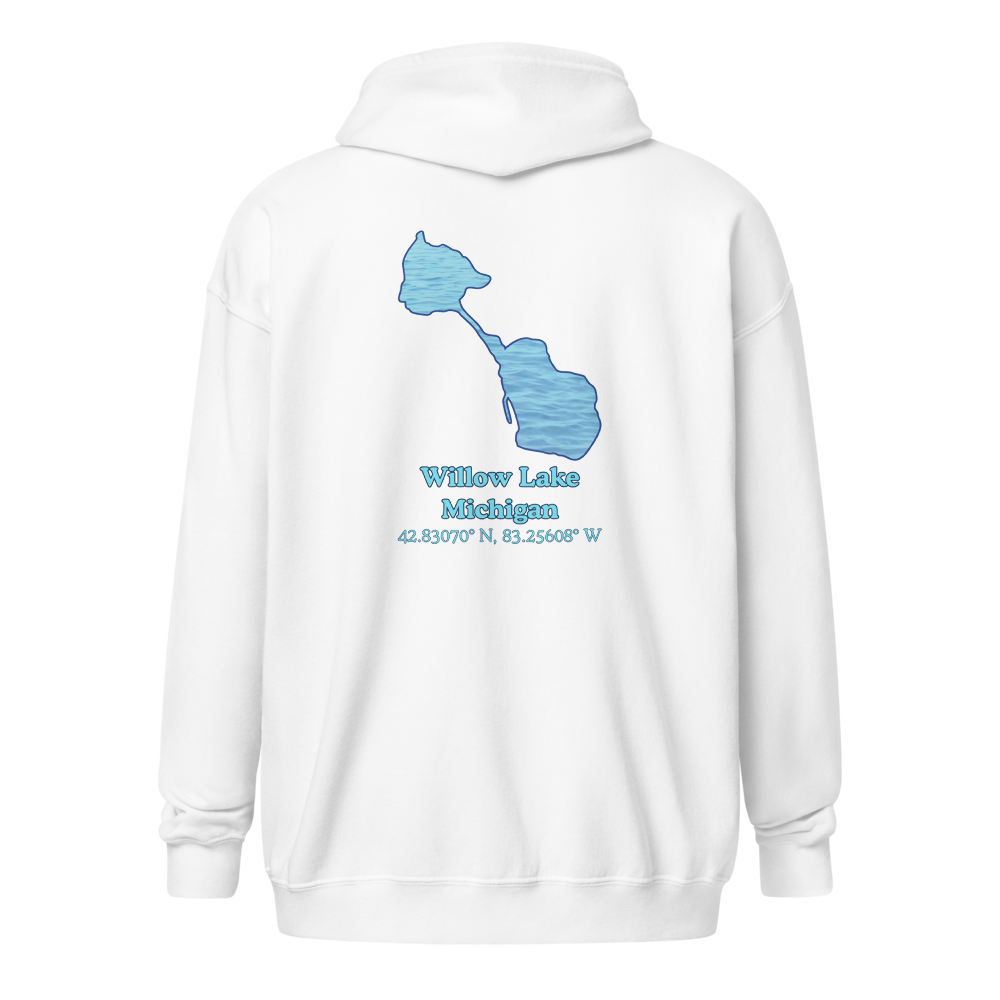 Willow Lake Unisex Zip Hoodie