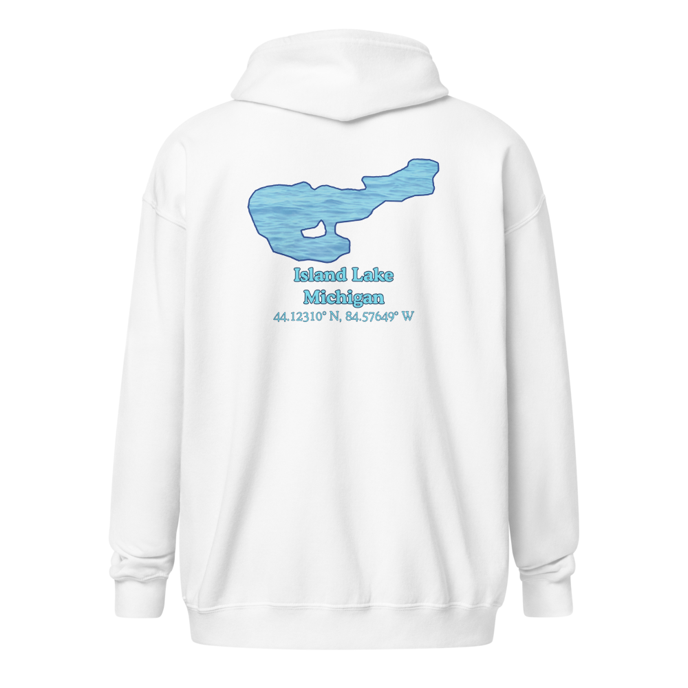 Island Lake Unisex Zip Hoodie
