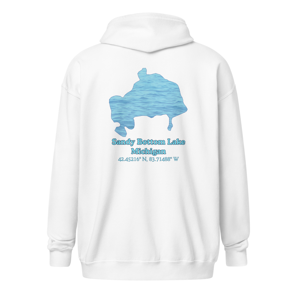 Sandy Bottom Lake Unisex Zip Hoodie