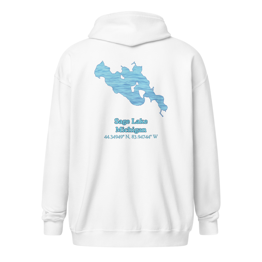 Sage Lake Unisex Zip Hoodie