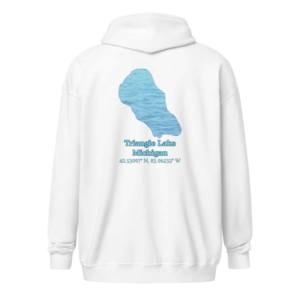 Triangle Lake Unisex Zip Hoodie