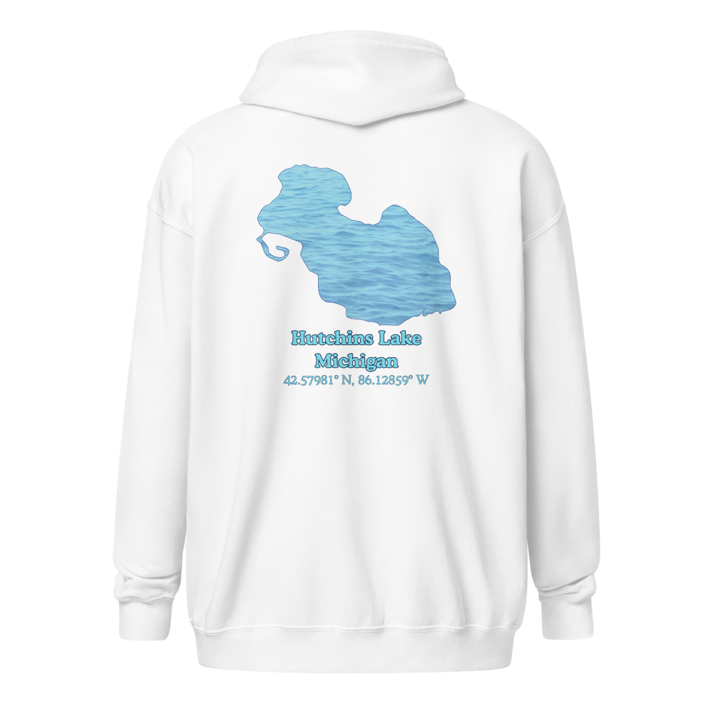 Hutchins Lake Unisex Zip Hoodie
