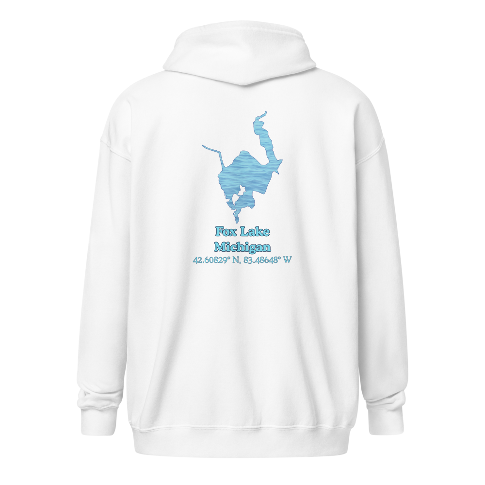 Fox Lake Unisex Zip Hoodie